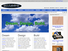 Tablet Screenshot of ontariobuildingsupplyinc.com